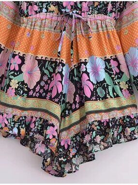 Los Angeles Boutique Beach Boho Playsuit Romper NEW One Piece Outfit Vacation L